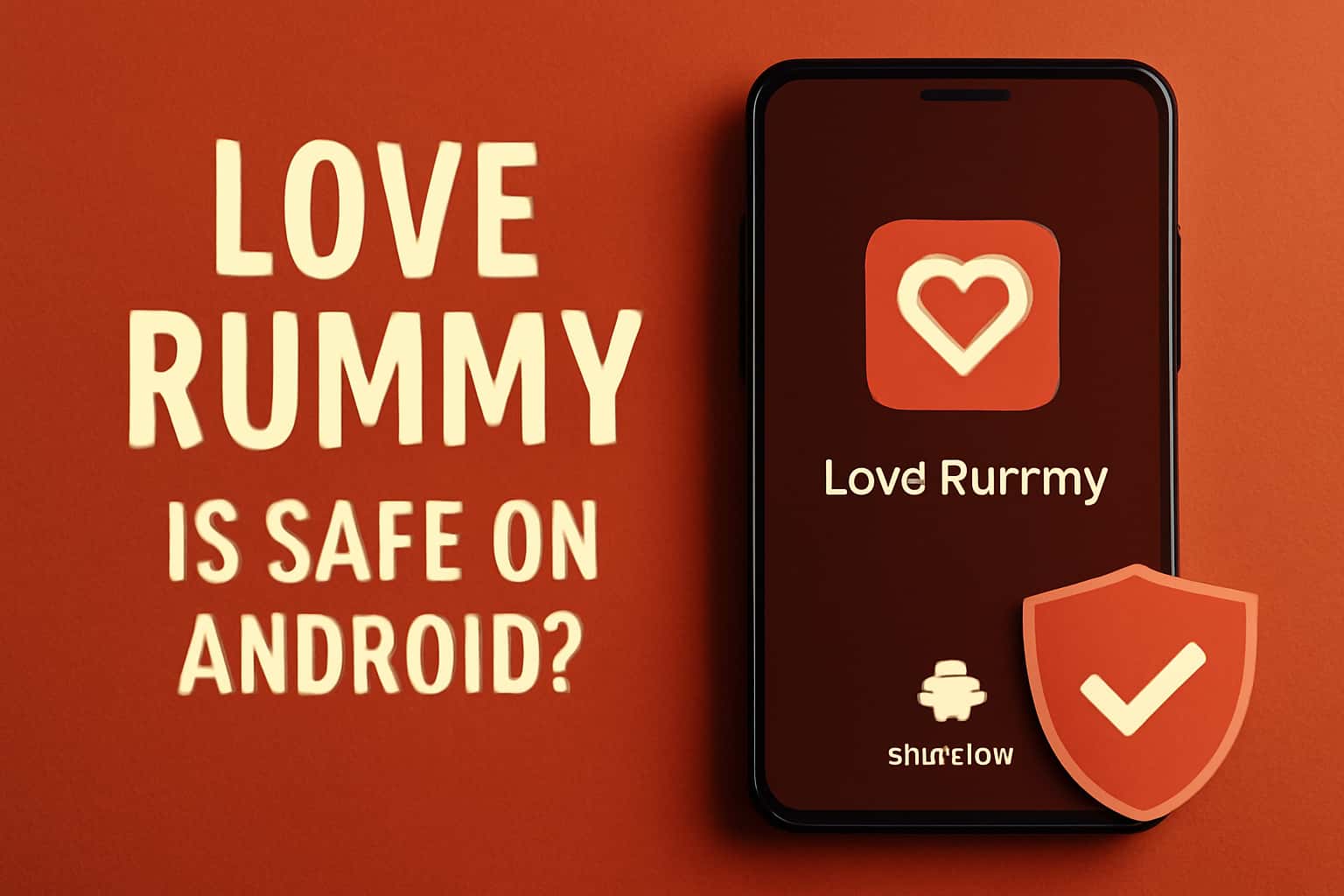 An informative scene depicting the safety of Love Rummy on Android devices.