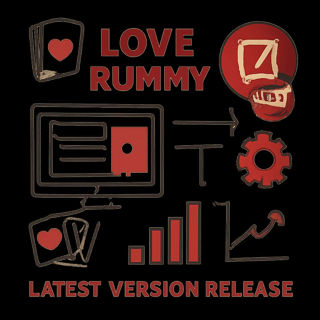 An educational diagram about Latest Love Rummy version release.