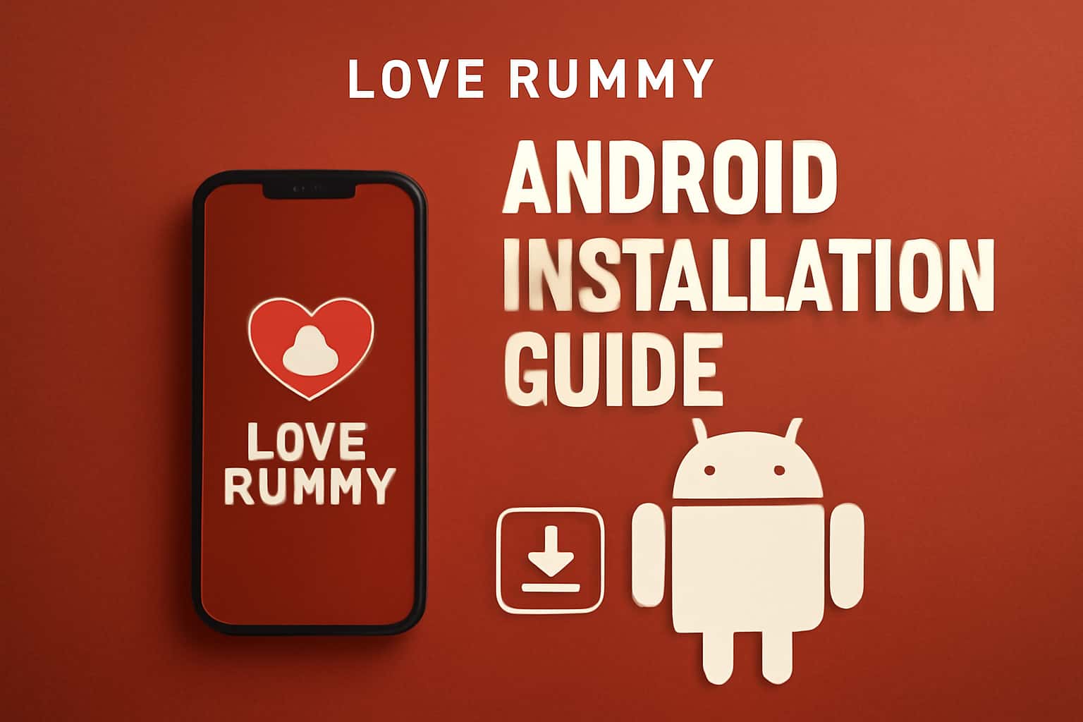 A visual representation of Love Rummy Android Installation Guide with clear text.