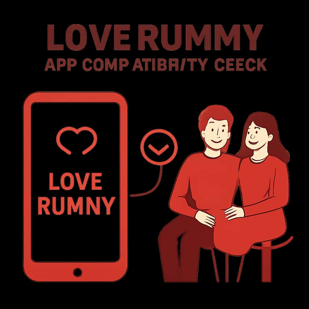Illustration of Love Rummy App Compatibility details.