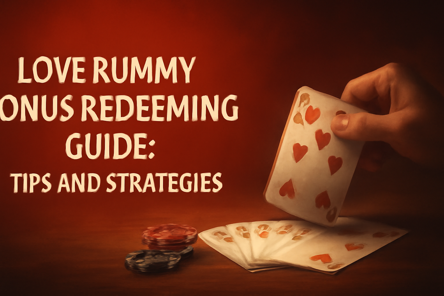 Informative visual about Love Rummy updates with prominent text.