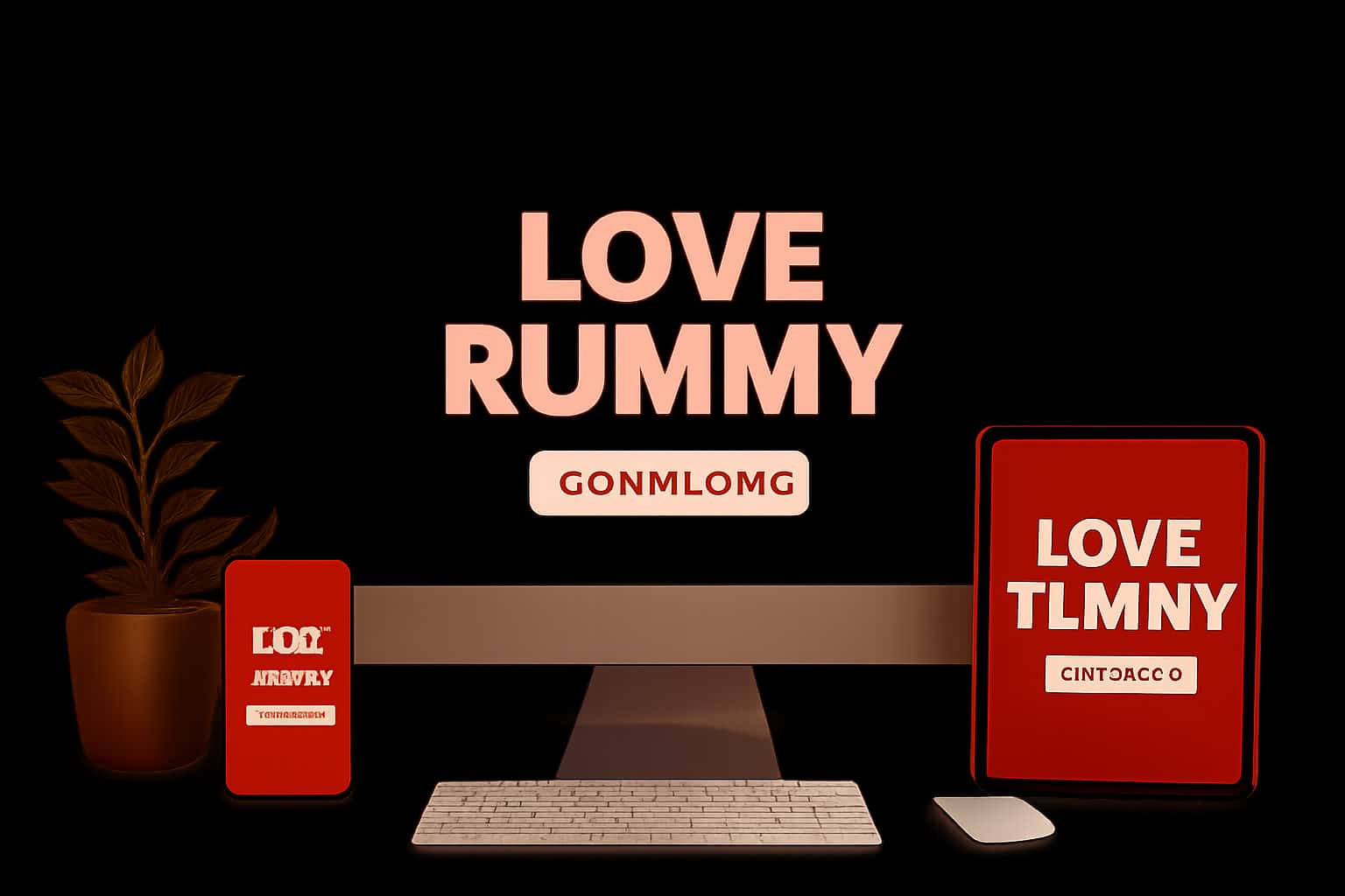 Informational scene about downloading Love Rummy.