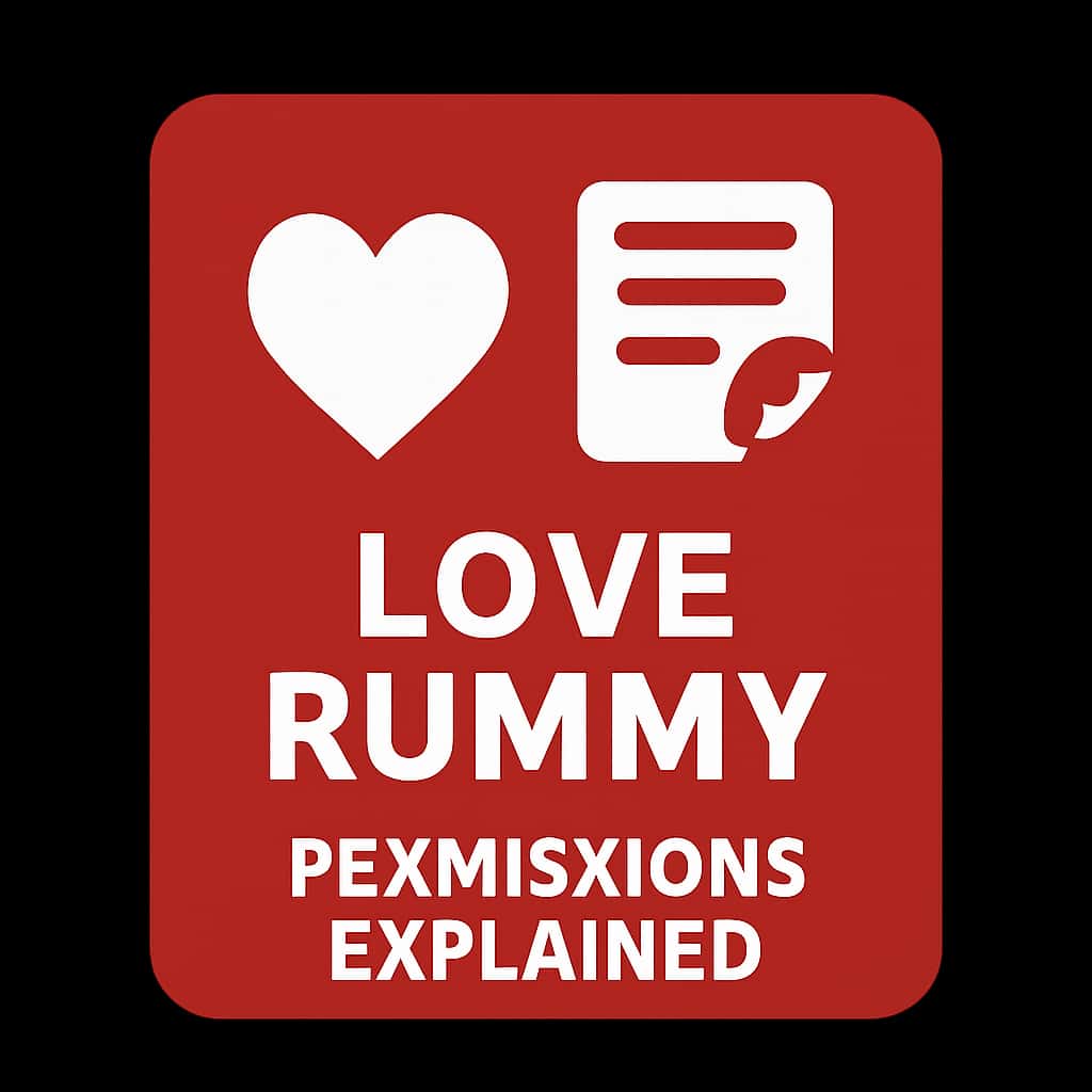 Icon representing Love Rummy Permissions Explained.