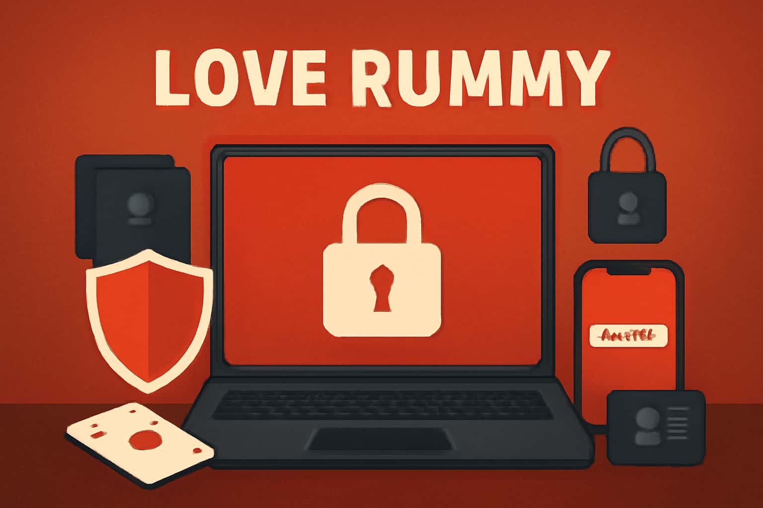 Informational scene about securing Love Rummy data