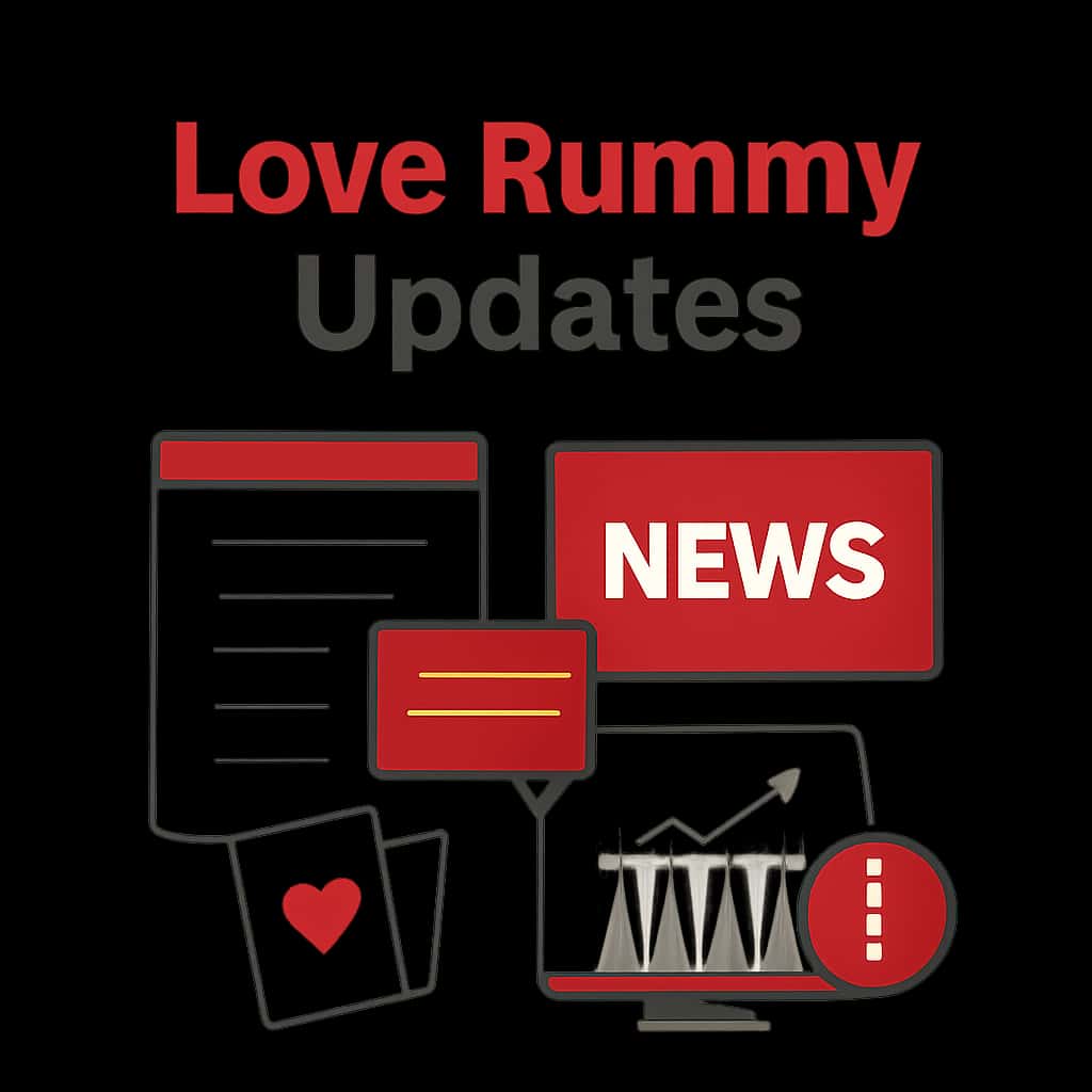 Diagram illustrating Love Rummy update details.